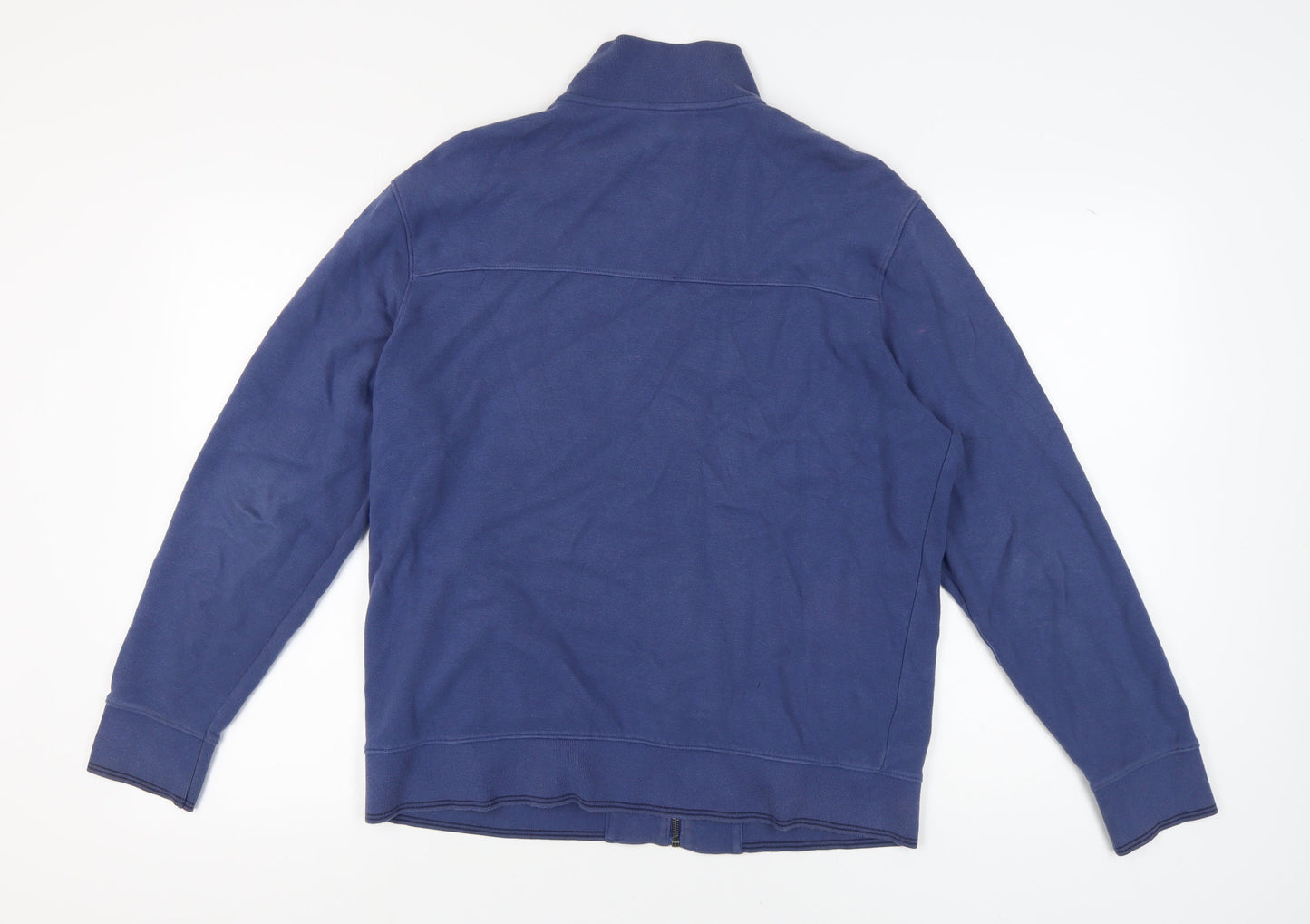 Marks and Spencer Men's Blue Full Zip Sweatshirt, M