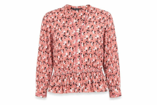 Marks and Spencer Women's Pink Floral Blouse Size 18