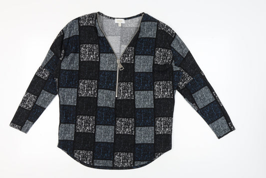 Stella Morgan Women's Geometric V-Neck Top Size 10