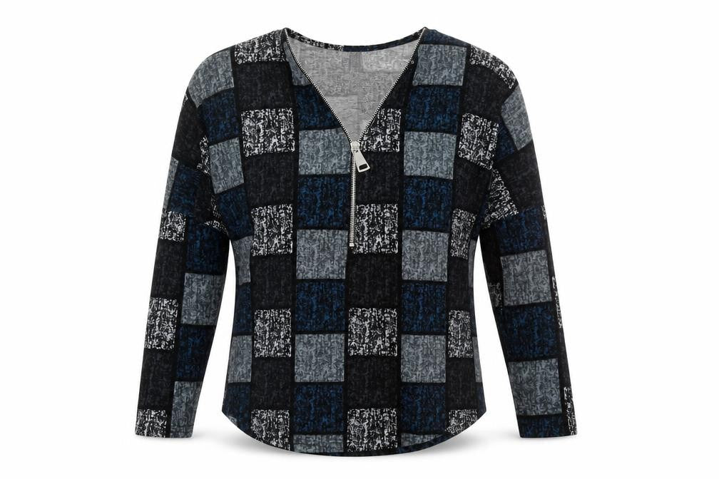 Stella Morgan Women's Geometric V-Neck Top Size 10