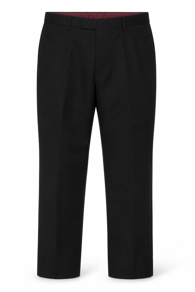 Marks & Spencer Men's Black Regular Fit Trousers