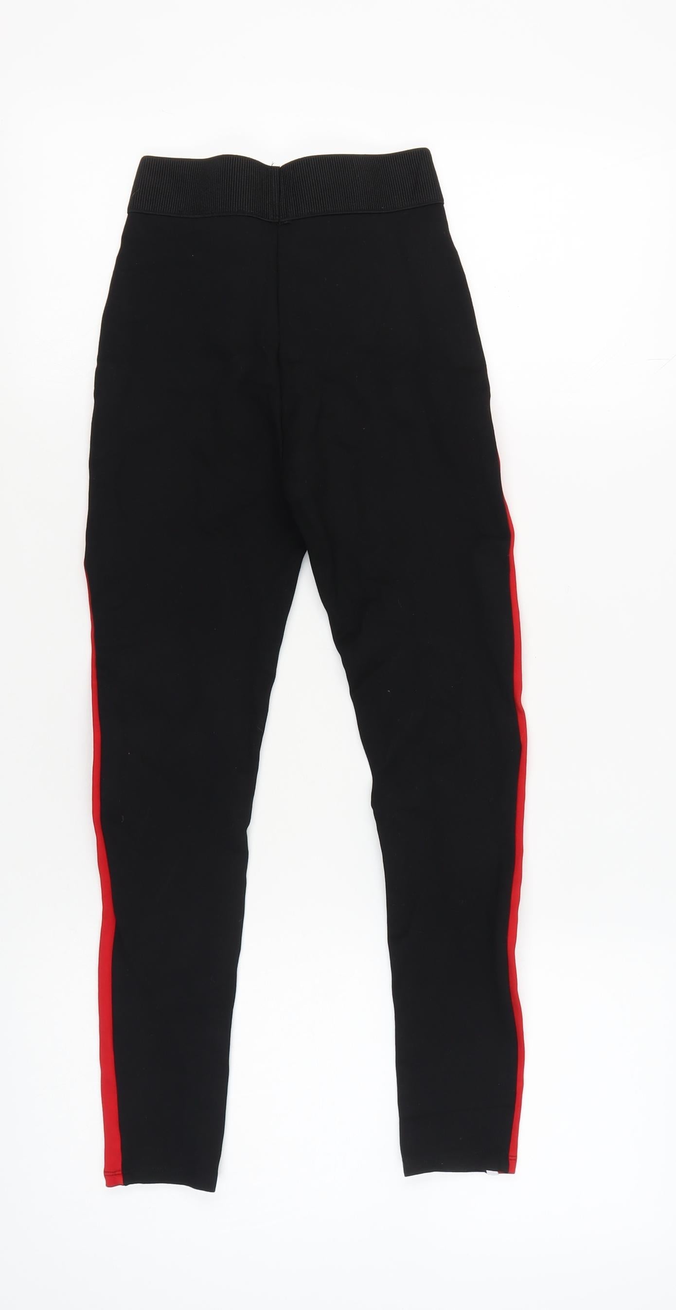 Zara Basic Women's Black XS Side Stripe Leggings