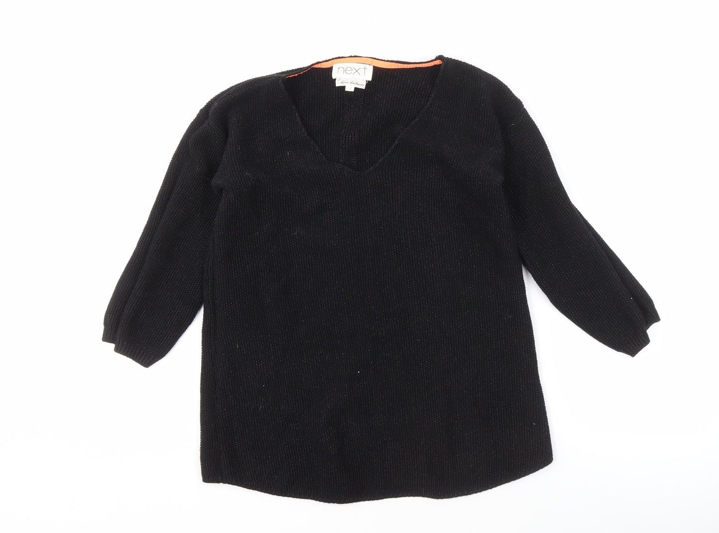 Next Women's Black V-Neck Pullover Jumper Size 8