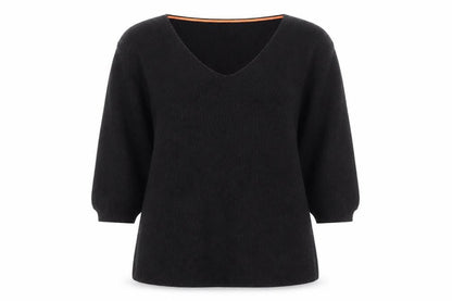 Next Women's Black V-Neck Pullover Jumper Size 8