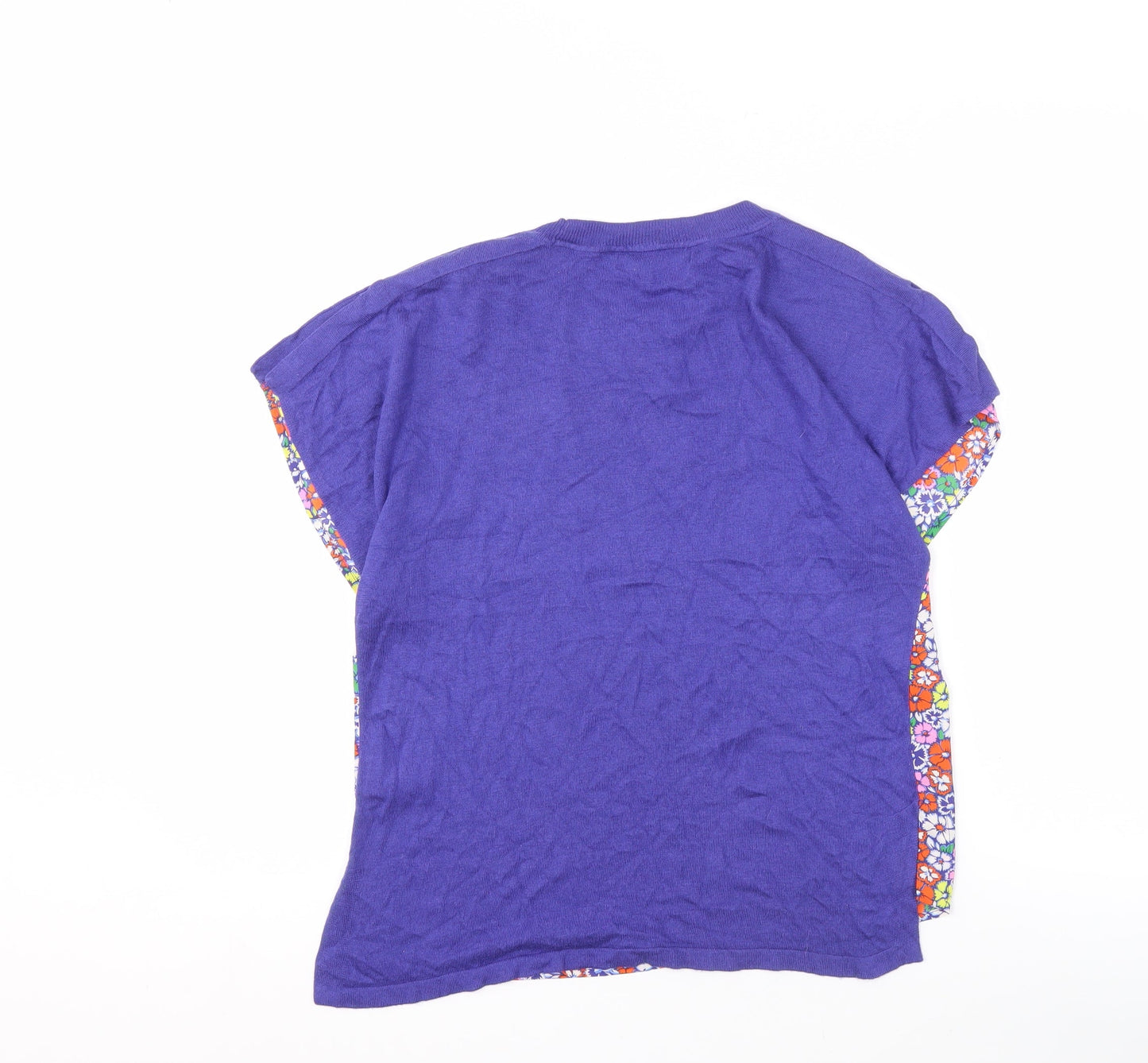 Next Women's Purple Floral Top XS