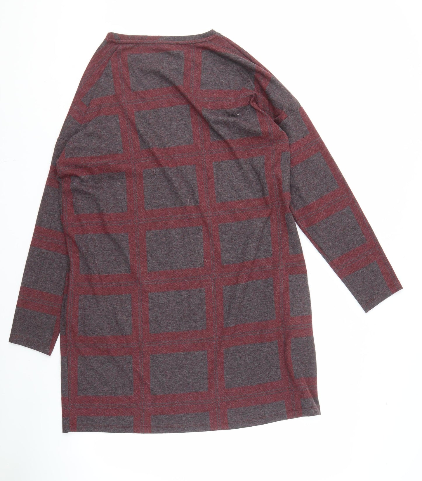 Next Women's Multicoloured Check Knit Top Size 16
