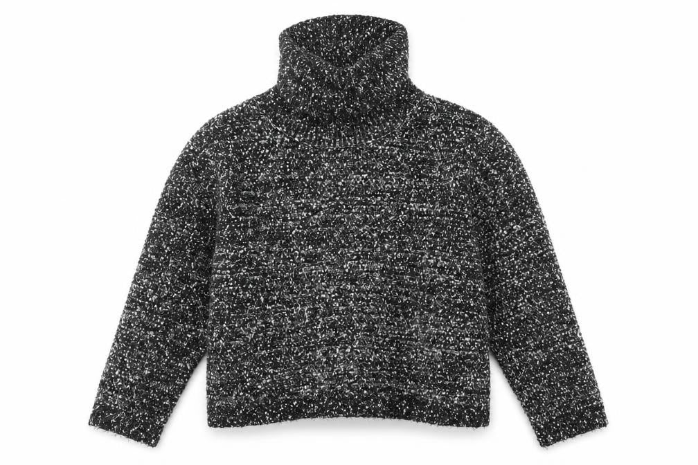 Mango Women's Black Roll Neck Pullover Jumper S