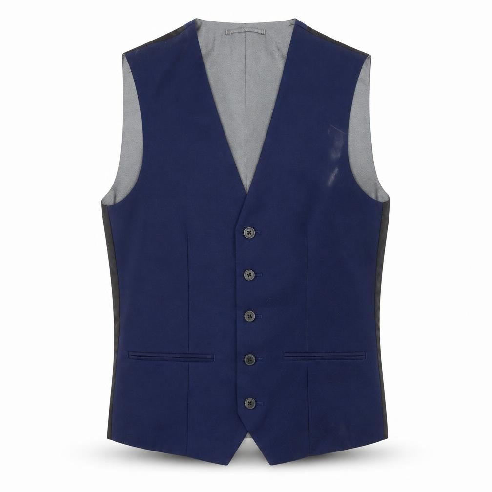 Next Men's Blue Waistcoat, Size 34R, Formal Wear