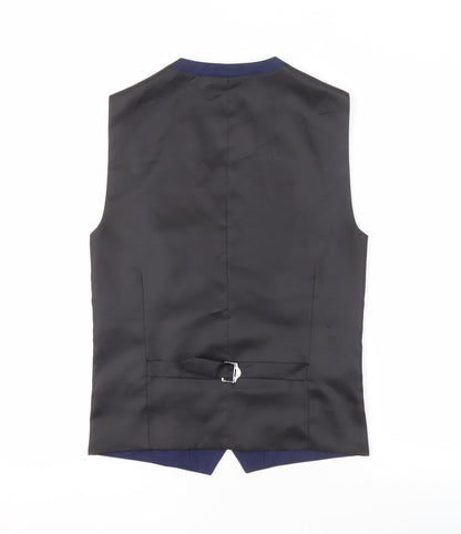 Next Men's Blue Waistcoat, Size 34R, Formal Wear
