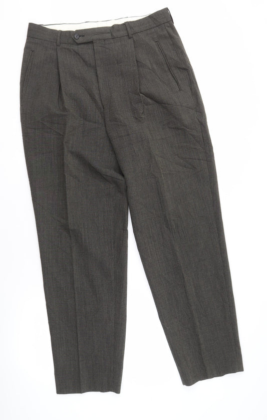 Charly O'Brian Men's Grey Dress Pants, Size 34, Business Wear