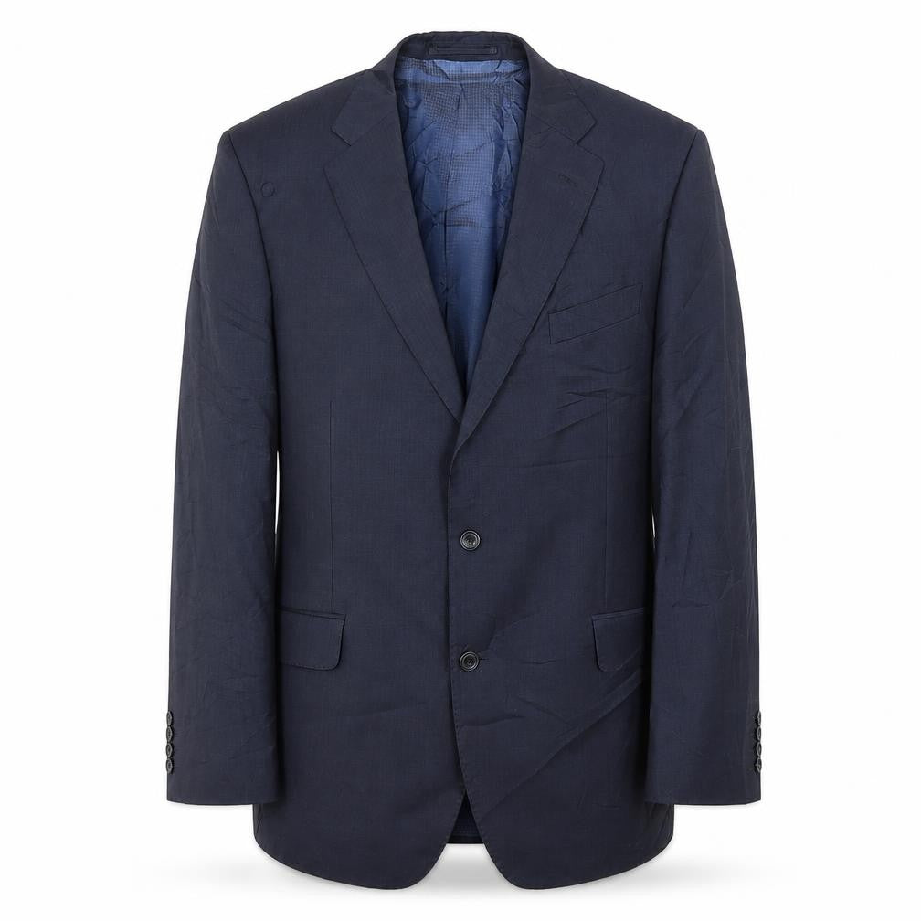 Marks & Spencer Men's Blue Wool Blazer, Size 42