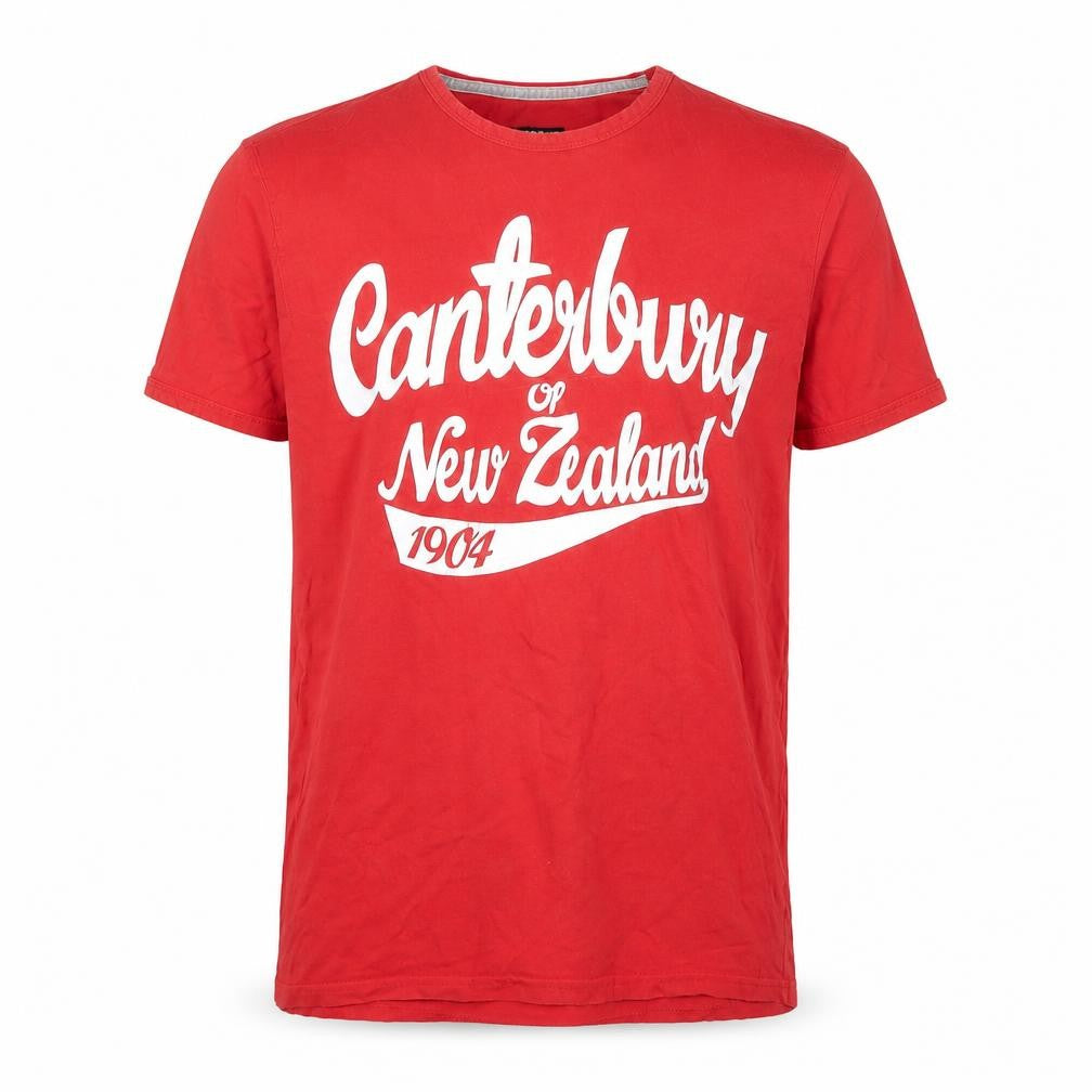 Canterbury Red Men's Graphic Print Sports T-Shirt L