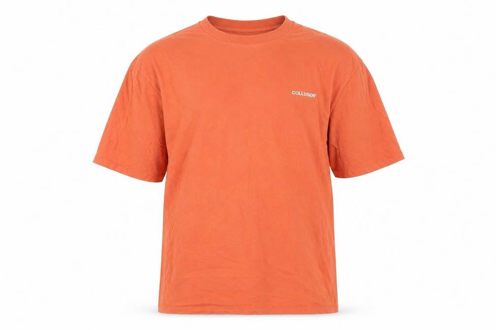 Collusion Men's Orange Cotton T-Shirt - Size L