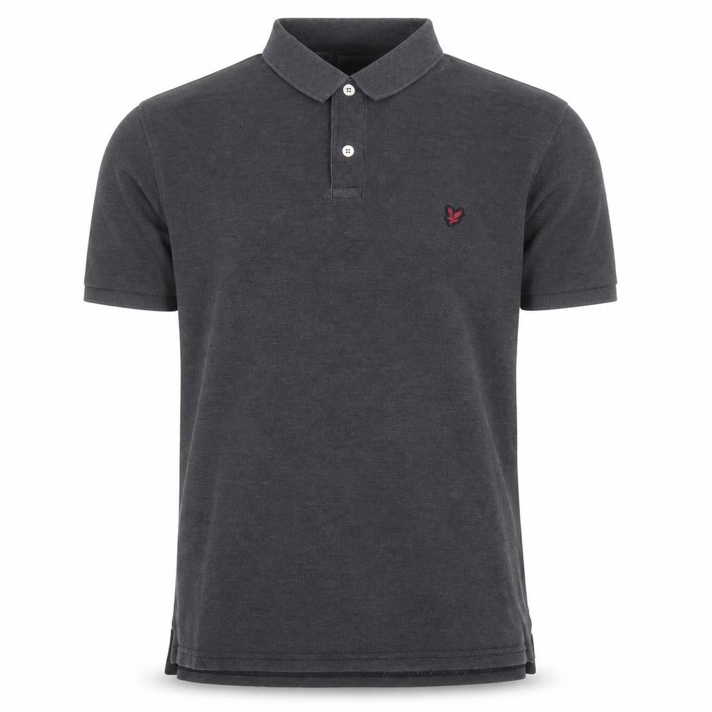 Lyle and Scott Men's Grey Polo Shirt, Size L
