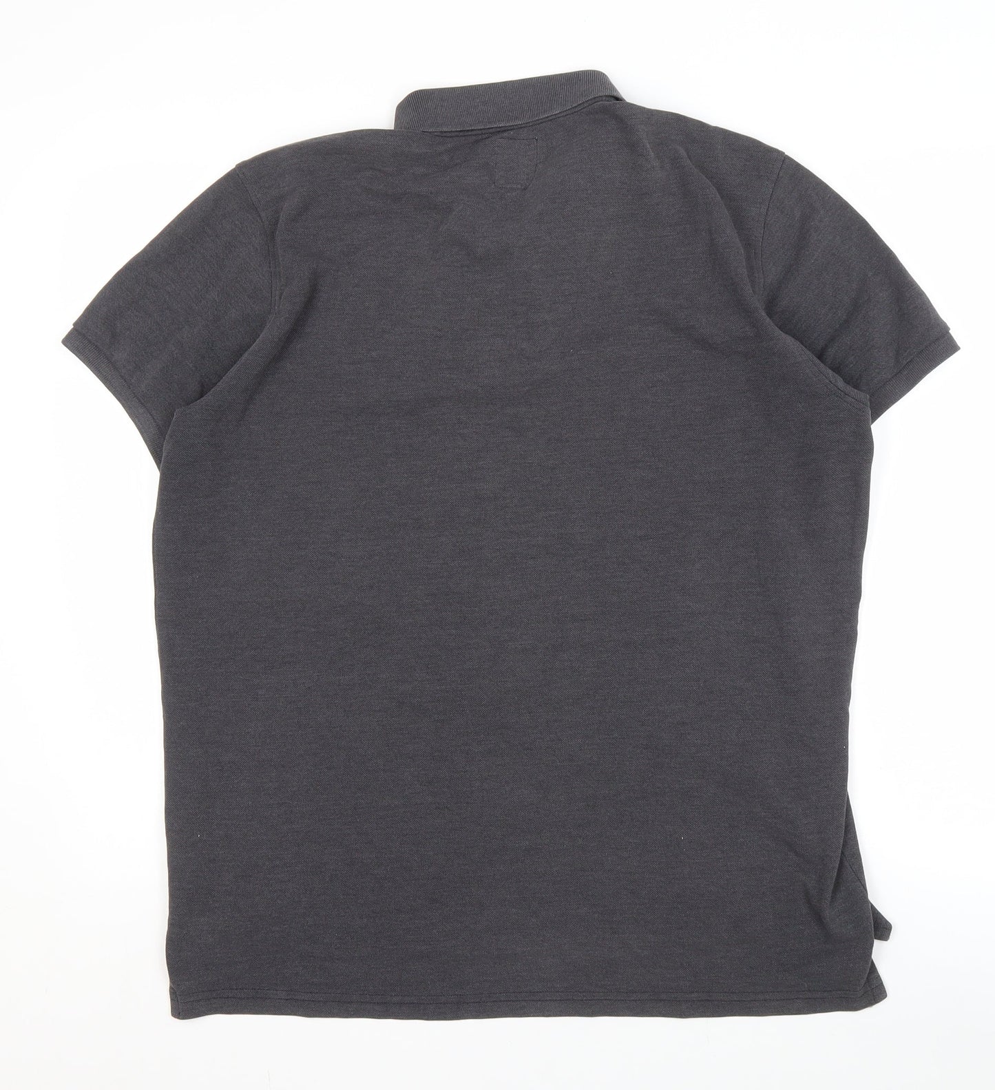Lyle and Scott Men's Grey Polo Shirt, Size L
