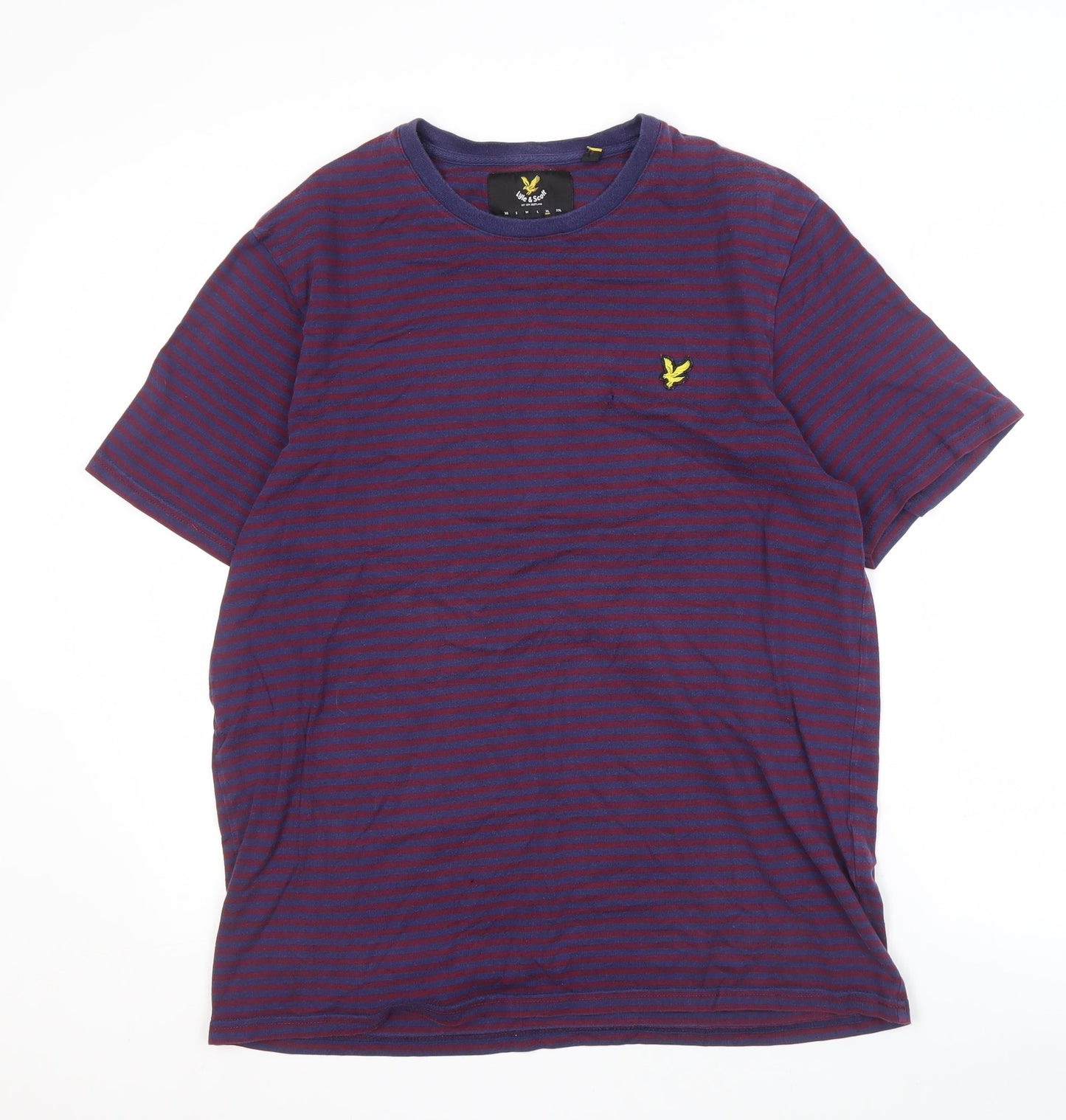 Lyle & Scott Men's Multicoloured XL Striped T-Shirt