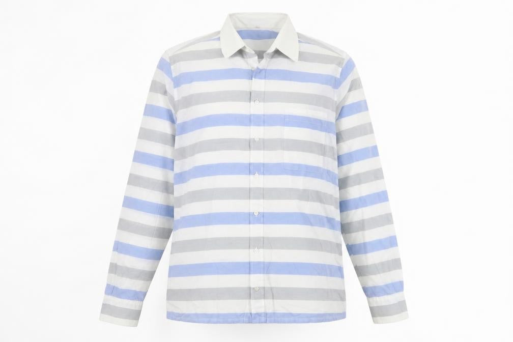 Jacques Britt Unisex Multicoloured Striped Button-Up Shirt