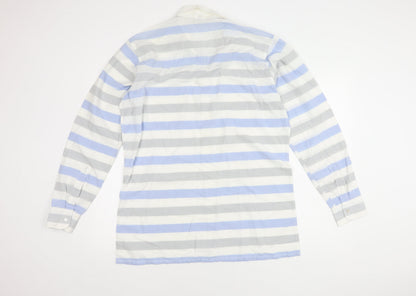Jacques Womens Britt Multicoloured Striped Button-Up Shirt
