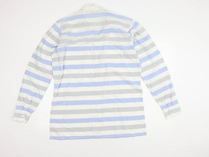 Jacques Womens Britt Multicoloured Striped Button-Up Shirt