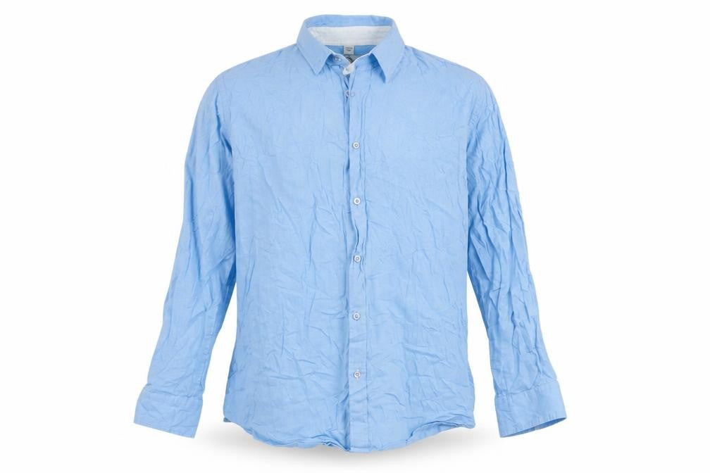 Jacamo Men's Blue XL Long Sleeve Button-Up Shirt