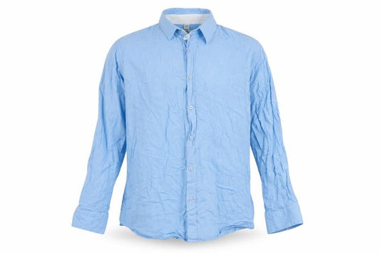 Jacamo Men's Blue XL Long Sleeve Button-Up Shirt