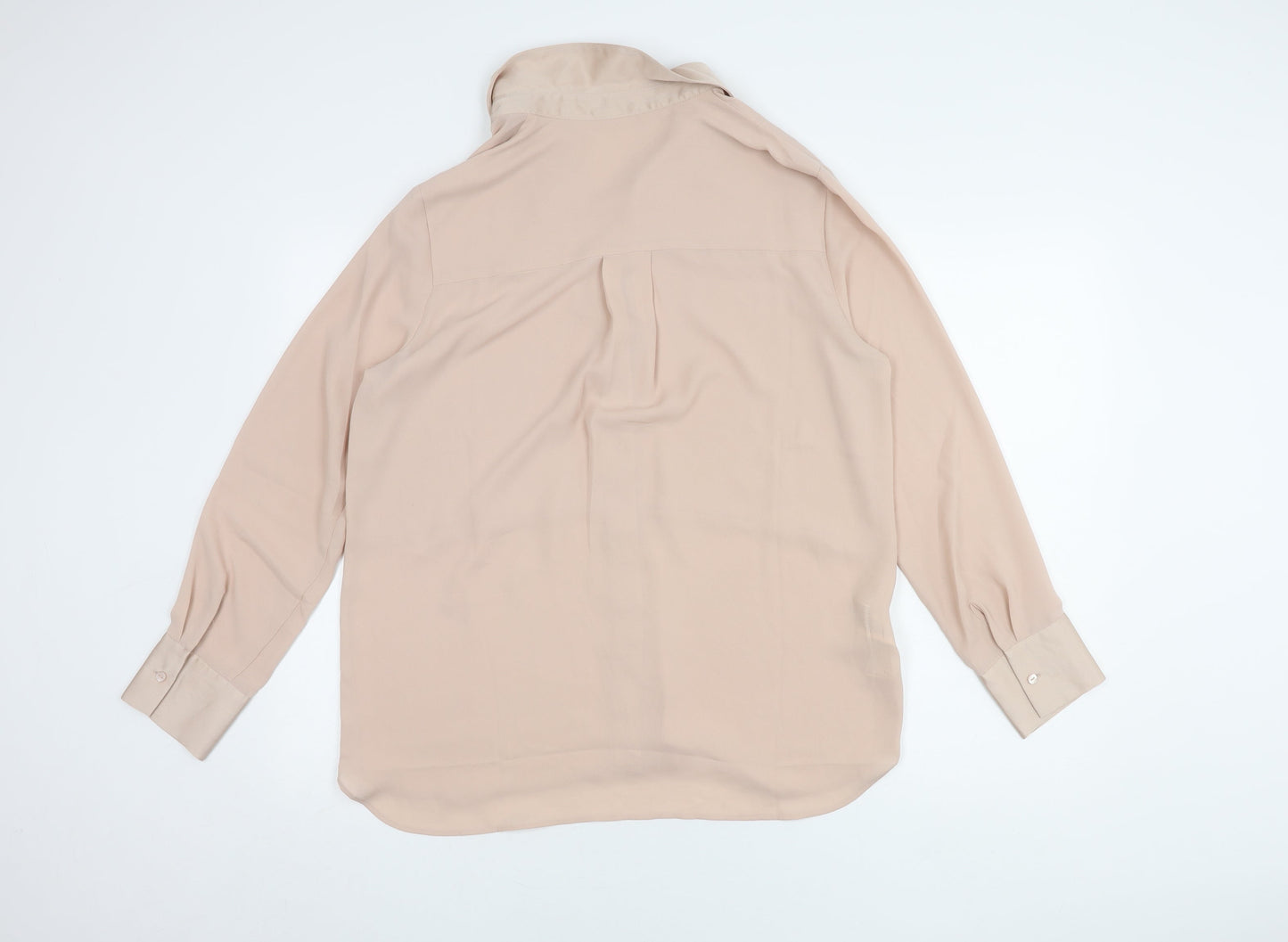 MNG Women's Beige Blouse, Size L - Regular Fit