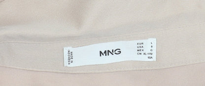 Mango Women's Beige Blouse, Size L - Regular Fit