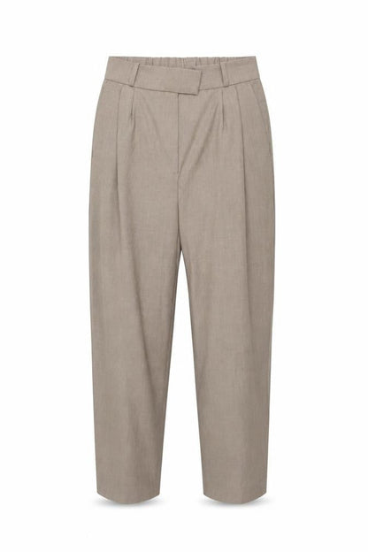 H&M Women's Beige Straight Trousers - Size 10