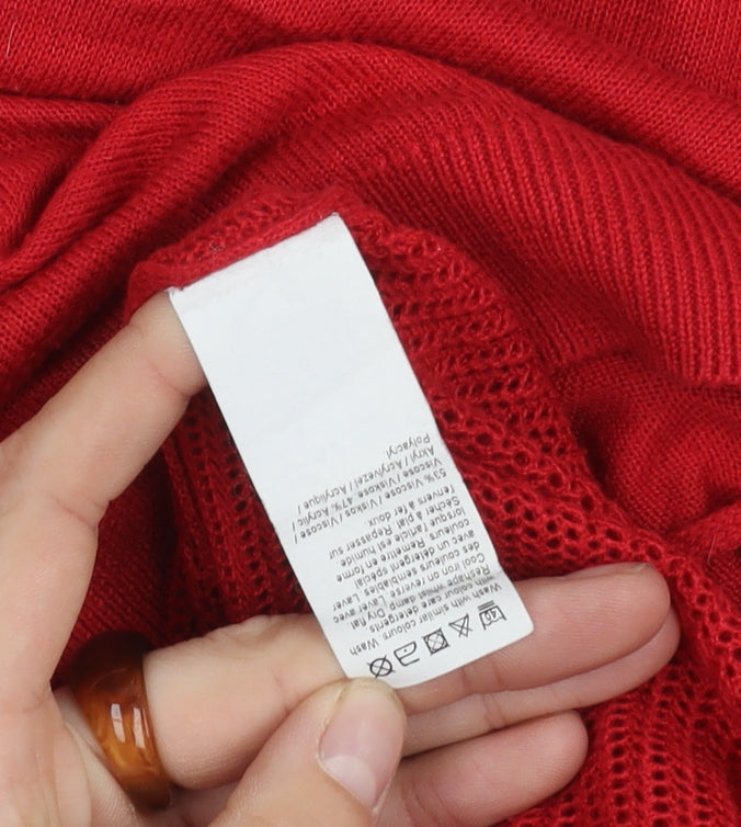 River Island Women's Red Pullover Jumper, Size 12