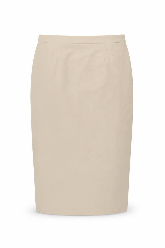 Marina Rinaldi Women's Beige Midi Pencil Skirt