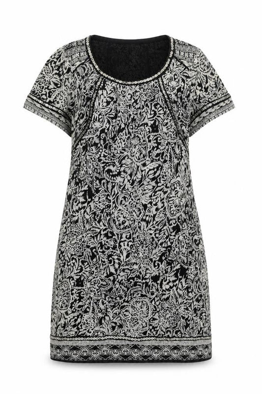 Monsoon Black Floral Sequin Dress, Women's Size 8
