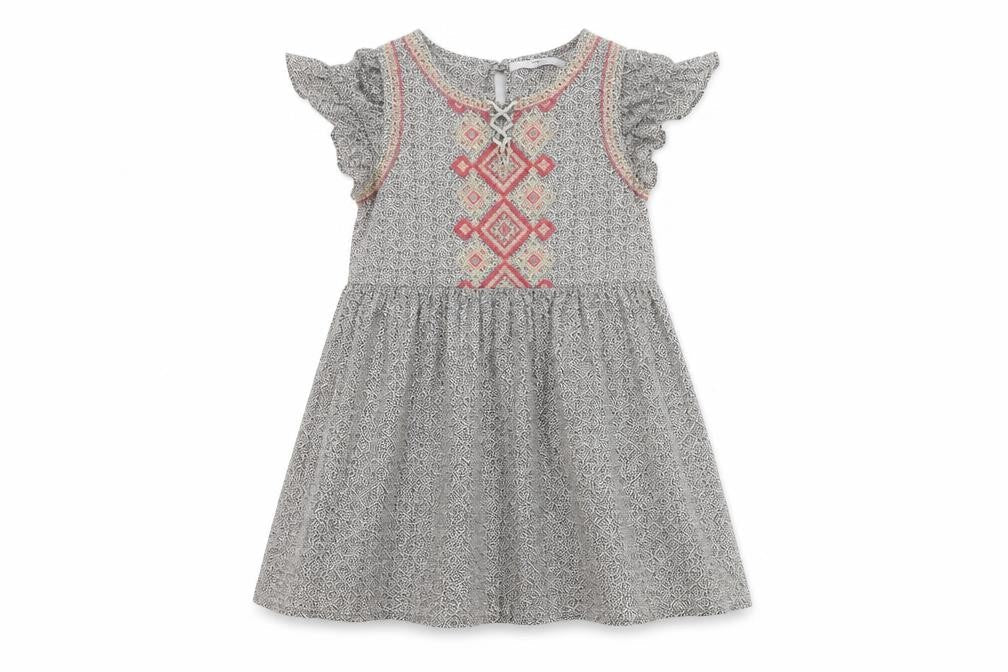 Marks & Spencer Girls Multicoloured Embroidered Dress