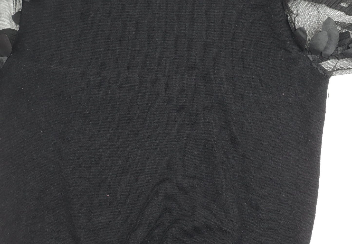 QED London Women's Black Pullover Jumper S with Embroidery