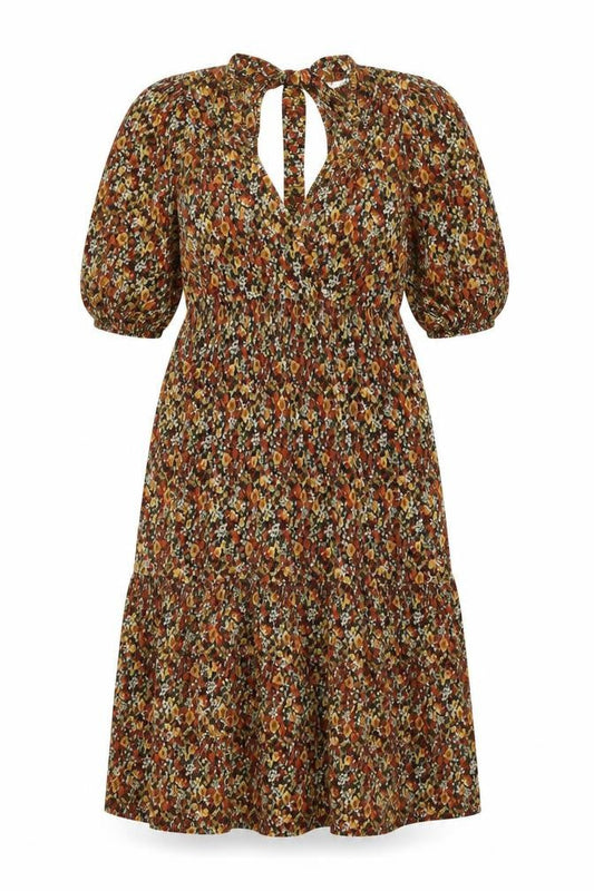 ASOS DESIGN Women's Multicoloured Floral Dress Size 4