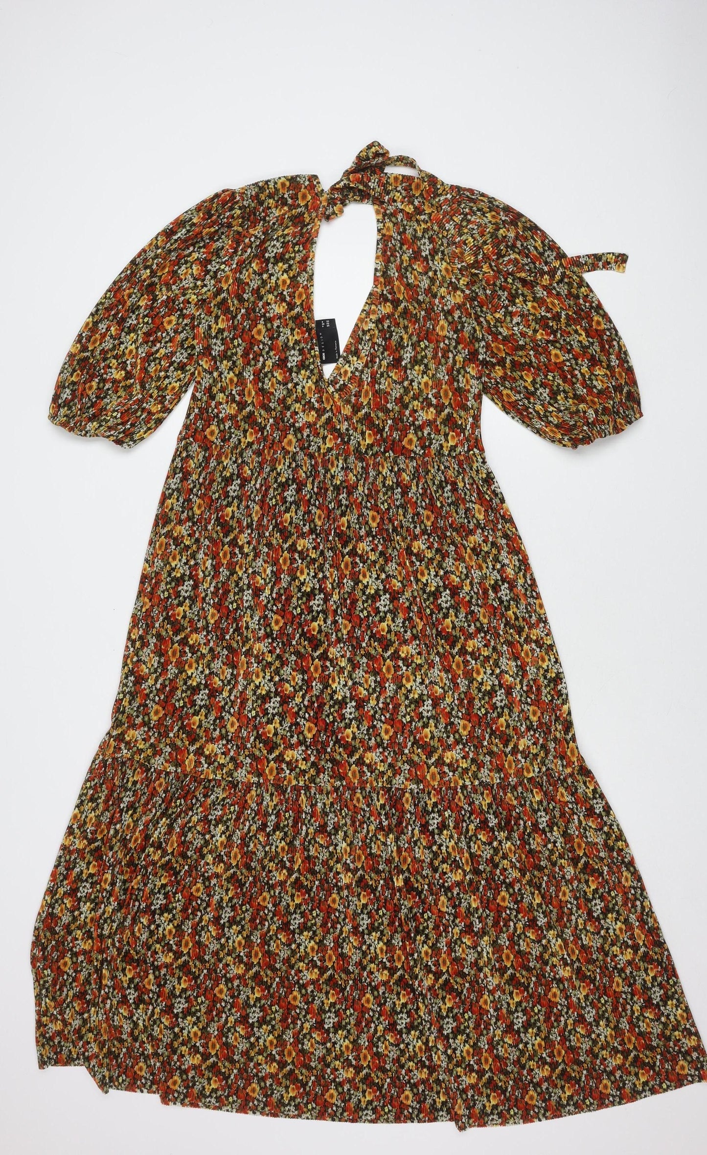 ASOS DESIGN Women's Multicoloured Floral Dress Size 4