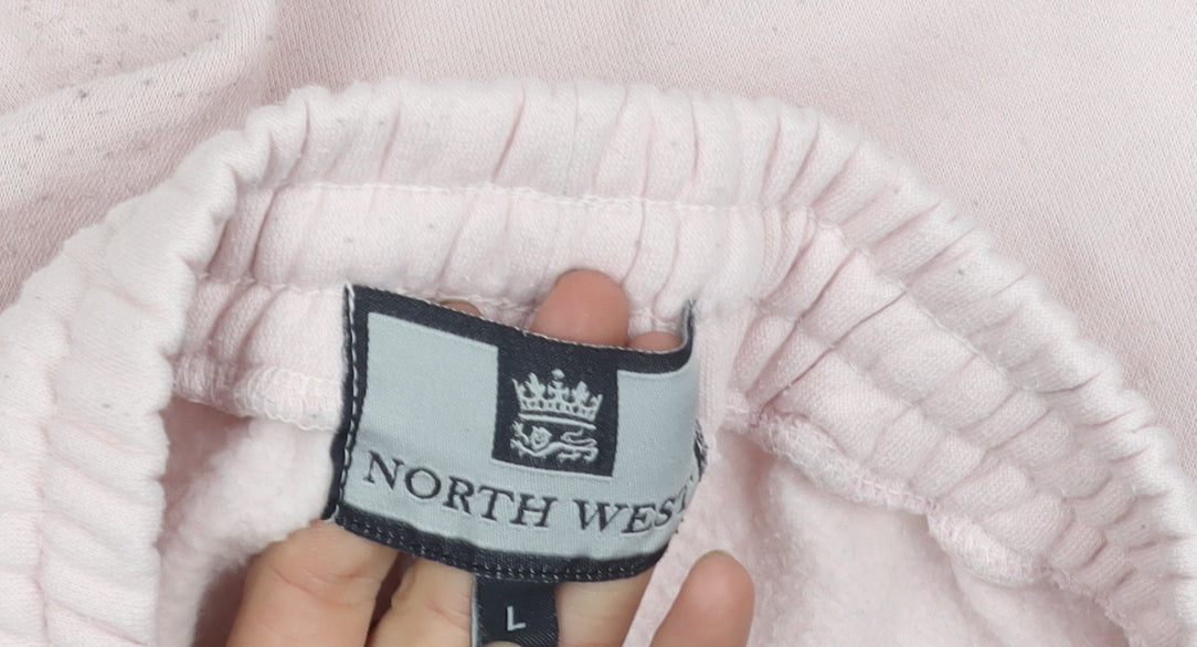 NORTH WEST Women's Pink Jogger Trousers - Size L