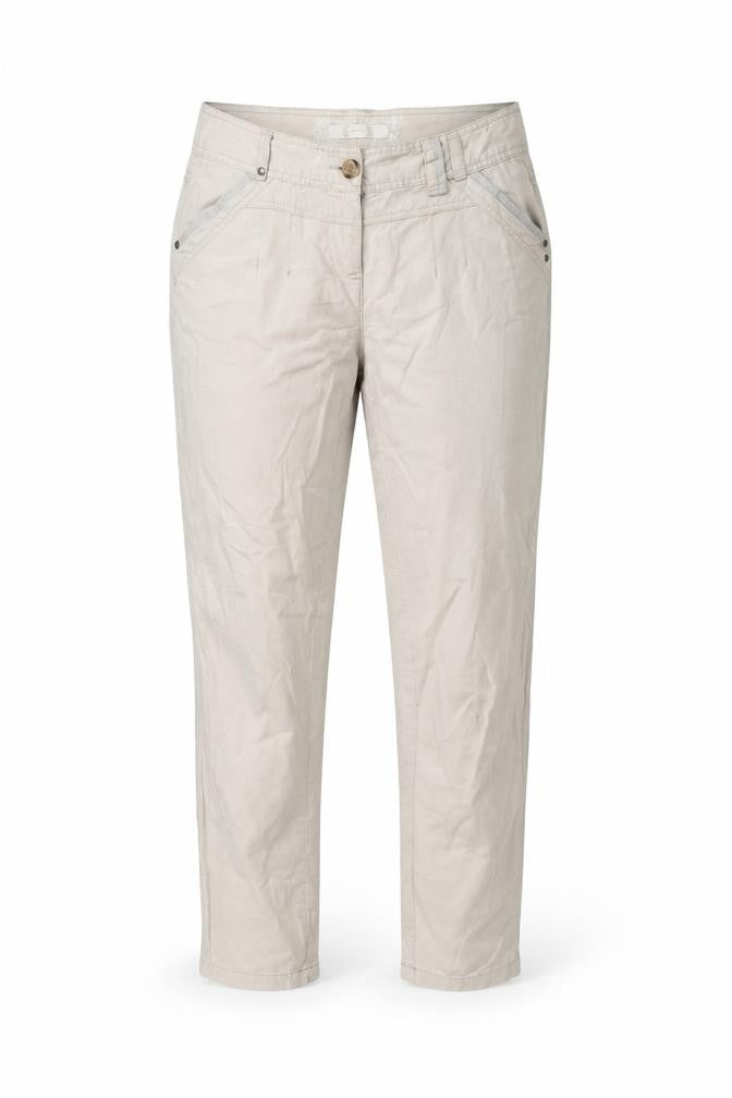 BHS Women's Grey Trousers, Size 8, Button Closure