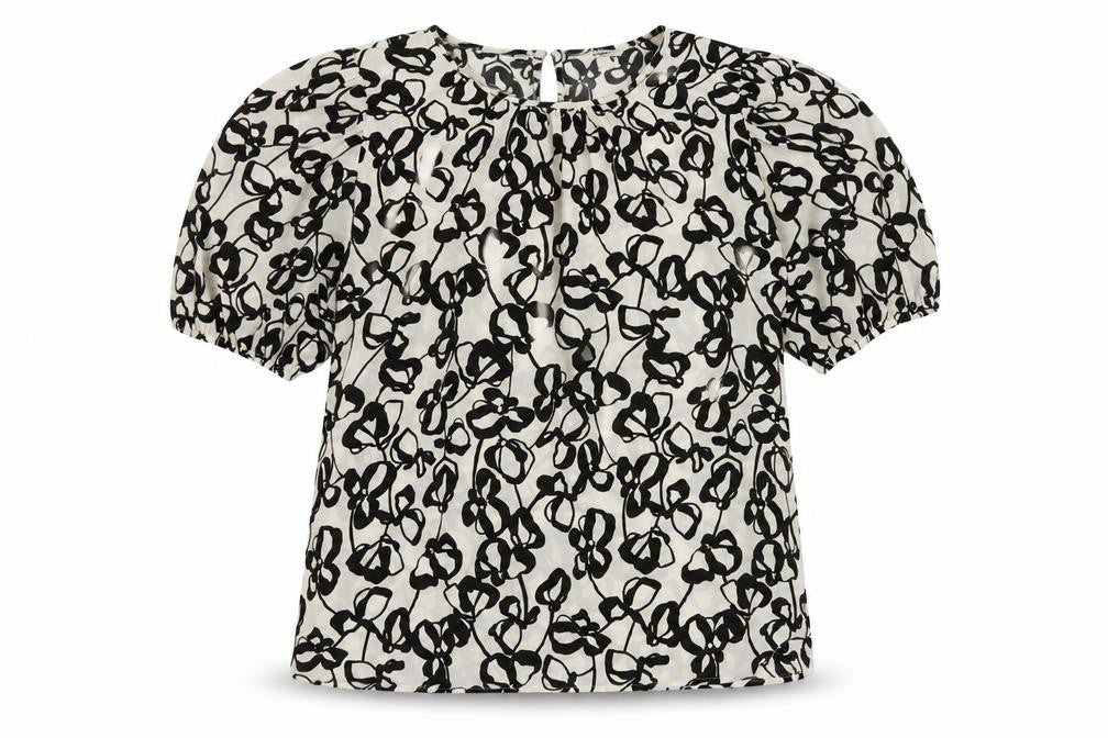 Marks & Spencer Women's Black Floral Blouse Size 12
