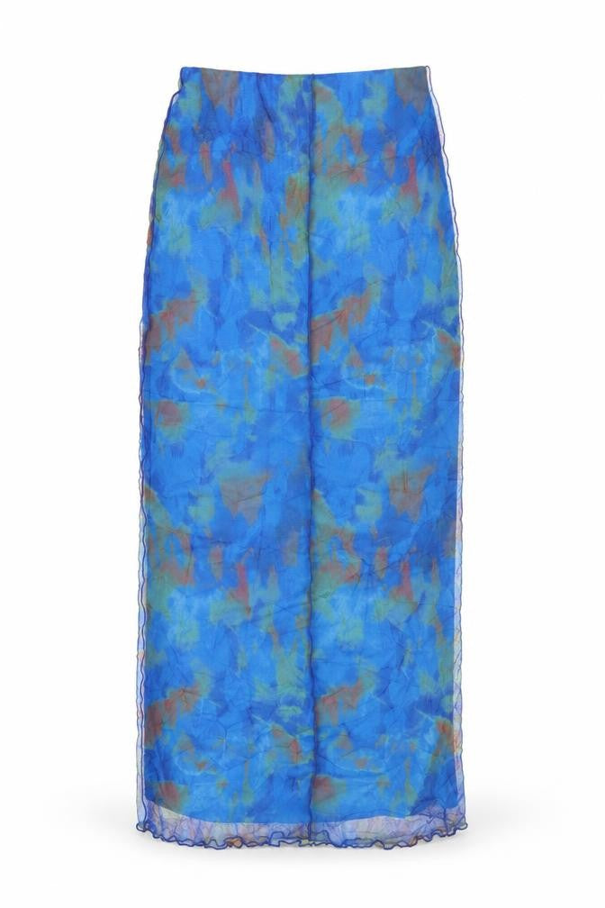 Topshop Women's Long Blue Skirt Size 6