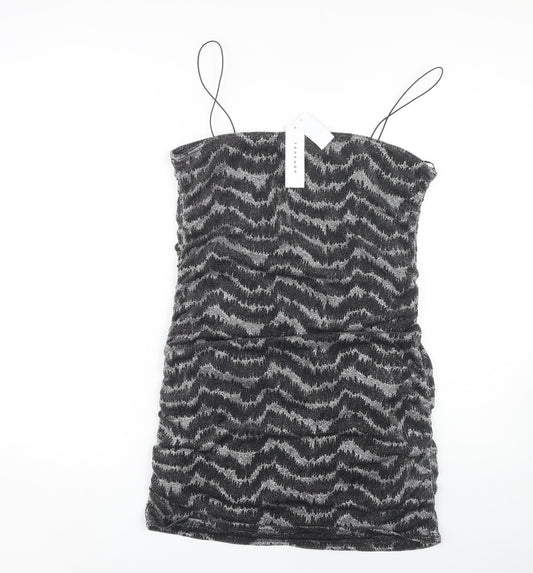 Topshop Women's Black Slip Dress Size 16