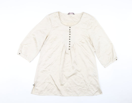 Marks and Spencer Women's Beige Tunic, Size 12