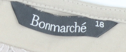 Bonmarché Women's Beige Lace Blouse Size 18