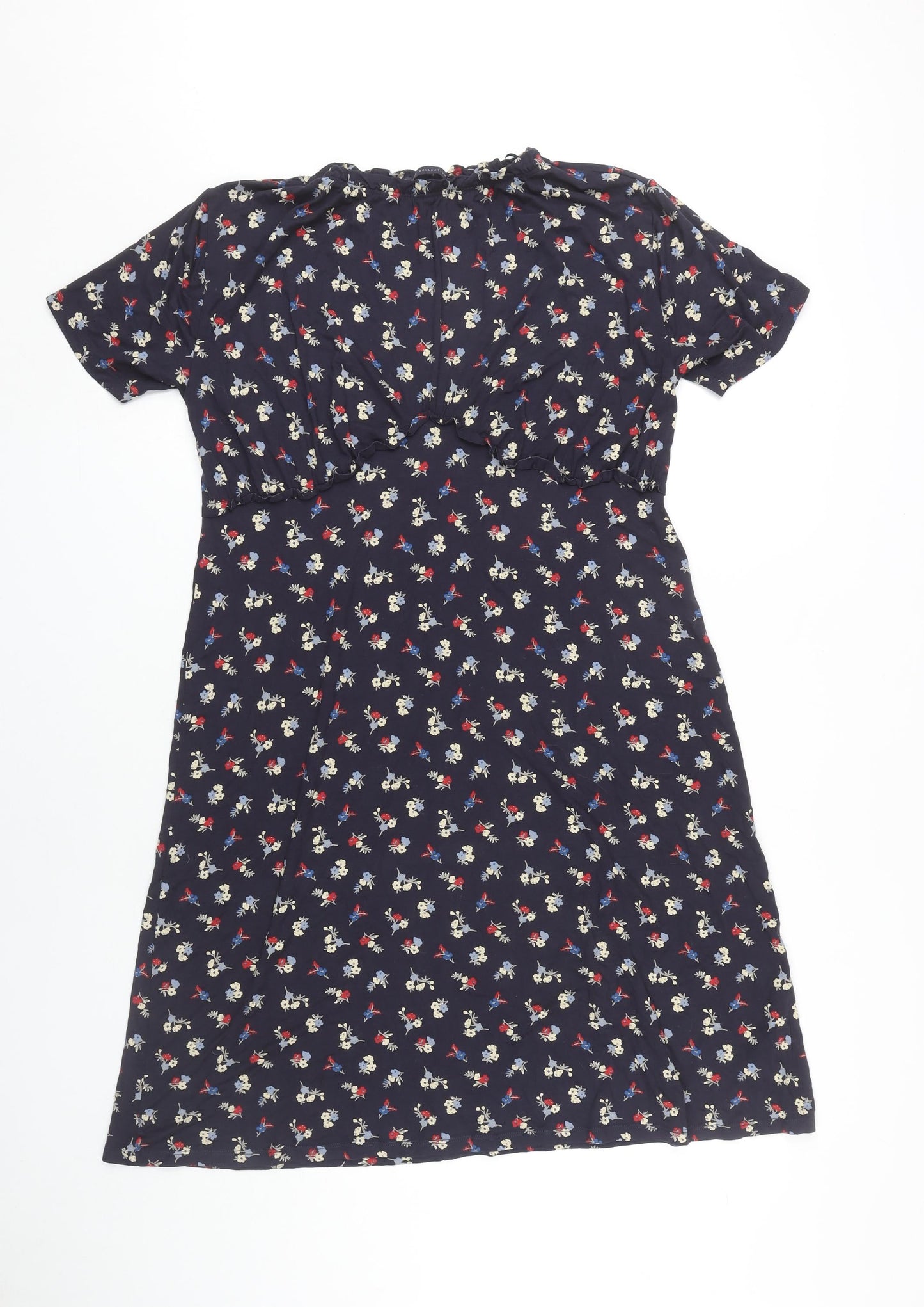 Marks and Spencer Floral A-Line Dress, Size 14, Multicoloured
