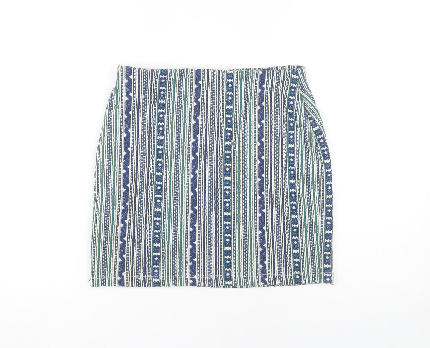 Zara Women's Multicoloured Geometric Pencil Skirt S