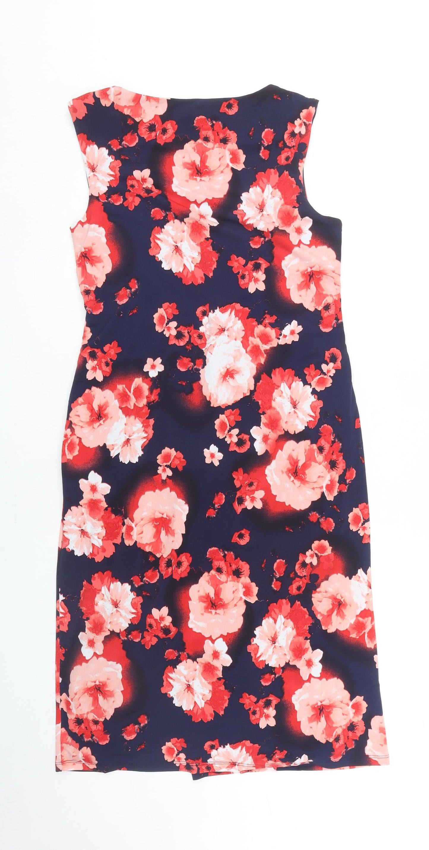 Damart Women's Multicoloured Floral Shift Dress, Size 12
