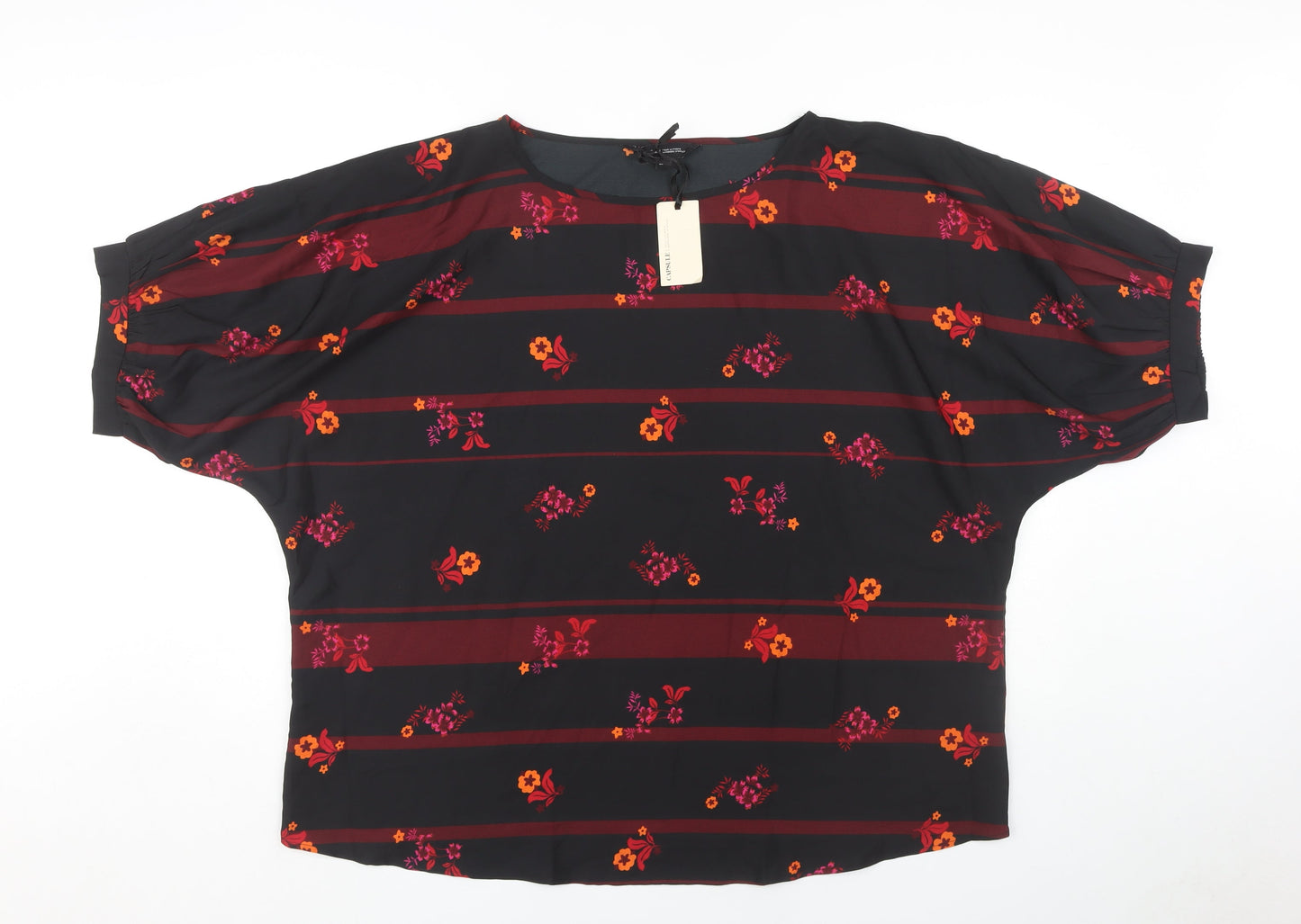 Capsule Women's Multicoloured Floral Stripe Top Size 22