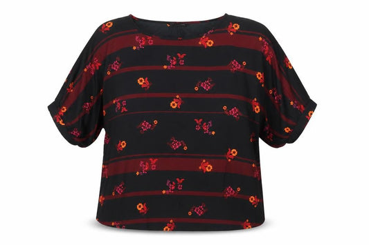 Capsule Women's Multicoloured Floral Stripe Top Size 22