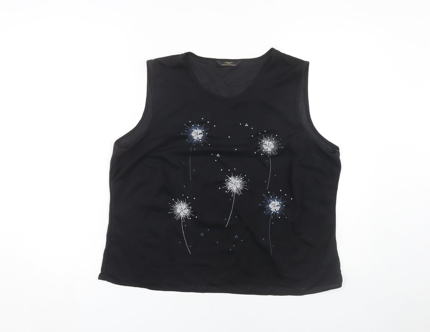 Marks and Spencer Women’s Black Tank Top, Size 20