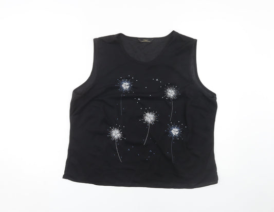 Marks and Spencer Women’s Black Tank Top, Size 20