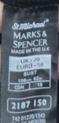 Marks and Spencer Women’s Black Tank Top, Size 20